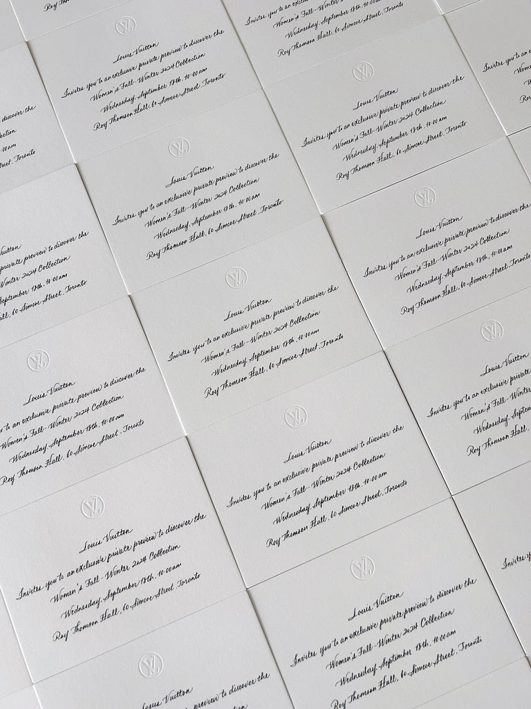 Toronto Calligrapher Engraver - Studio Calligraphy Service LV
