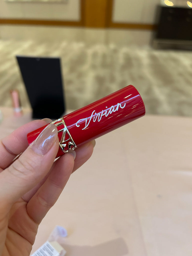 Toronto Event Calligrapher Engraving Lipstick