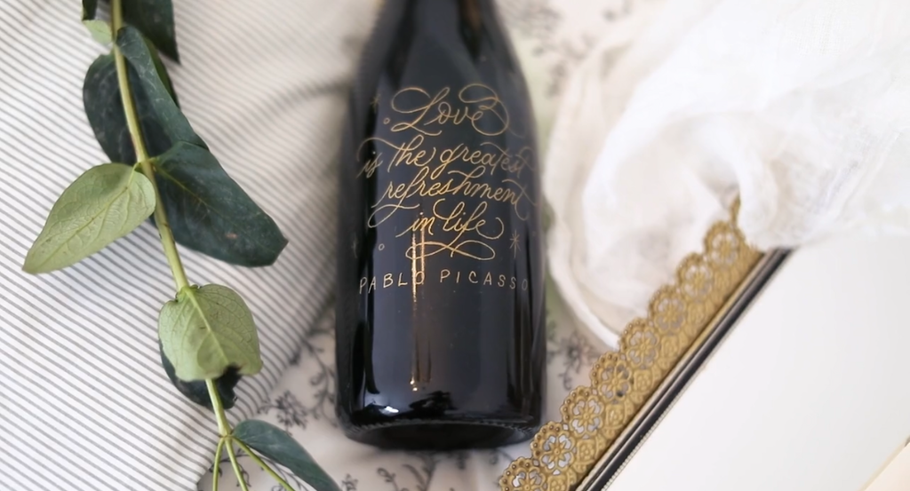 Toronto Calligraphy Engraving - Bottle Customization Love Champagne