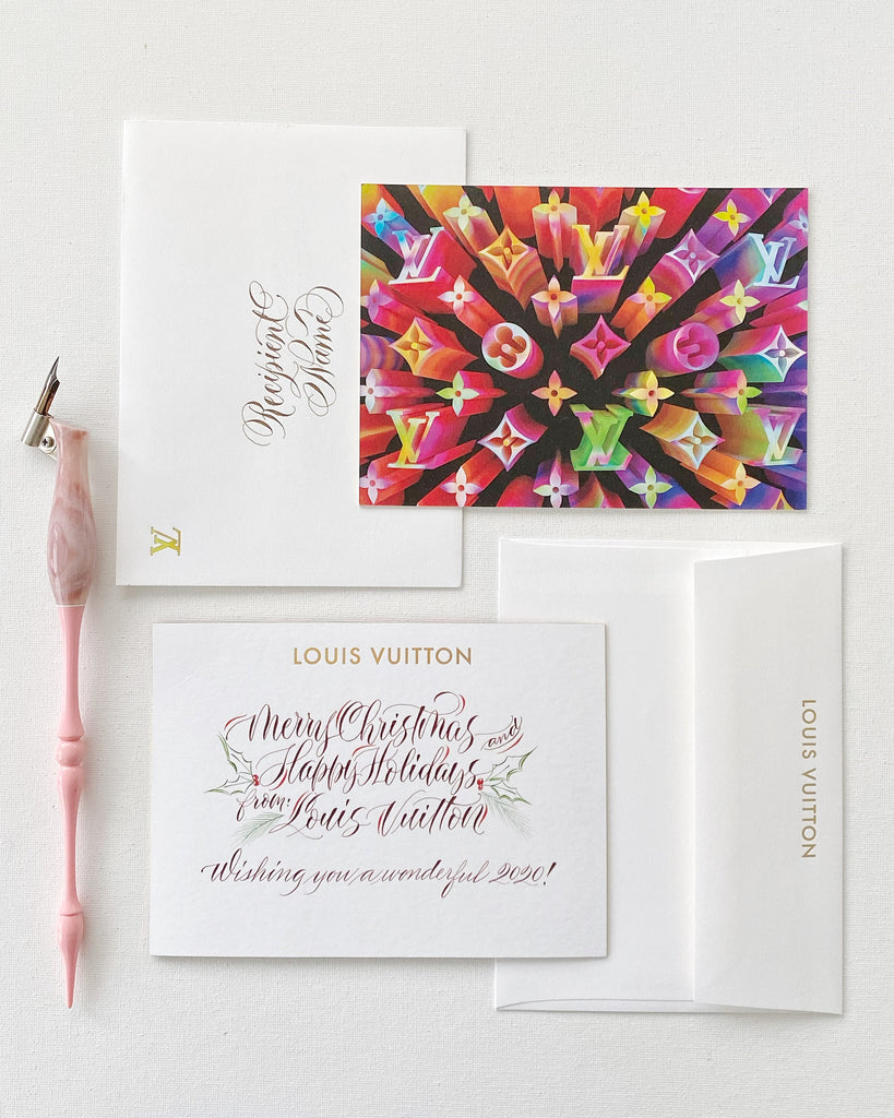 Toronto Calligraphy Engraving - LV studio calligraphy christmas